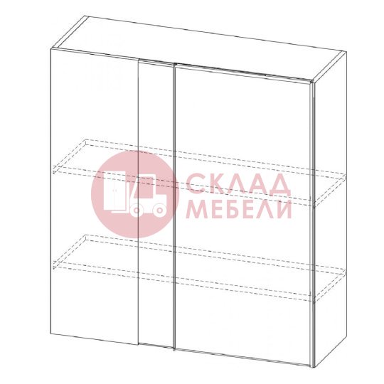  Шкаф навесной Ш850у/912 Вектор SV-Мебель 