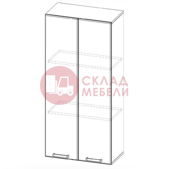  Пенал-надстройка ПН600/912 296 Вектор SV-Мебель 