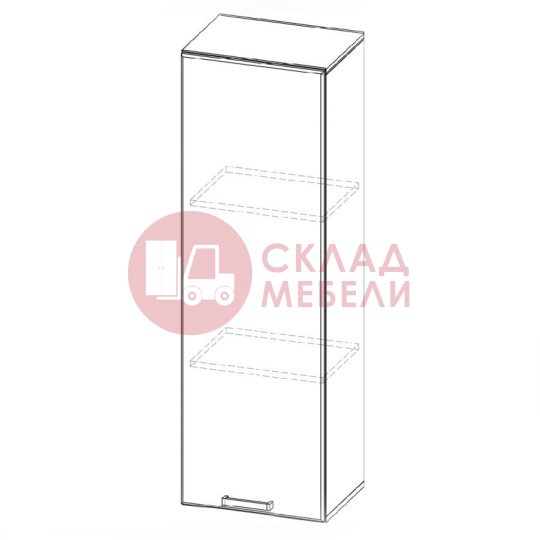  Пенал-надстройка ПН400/912 296 Волна SV-Мебель 