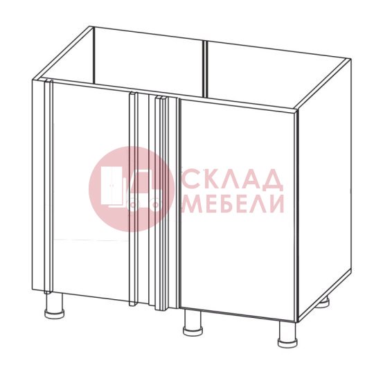  Стол рабочий М1000у Лаура SV-Мебель 