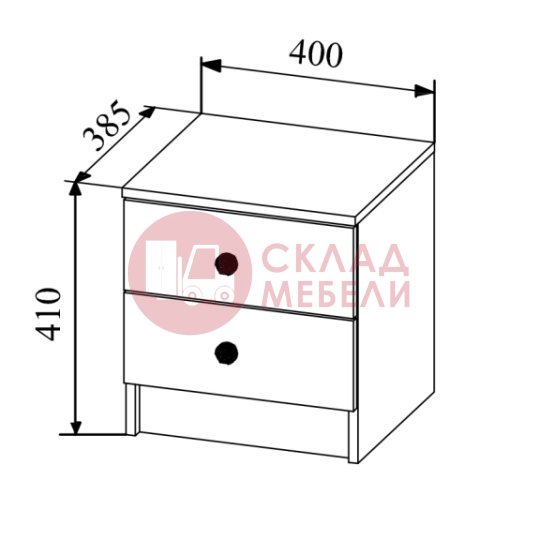  Тумба прикроватная Кi-кi ДСВ 