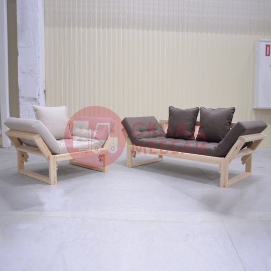  Кресло-кушетка с текстилем Марибель 