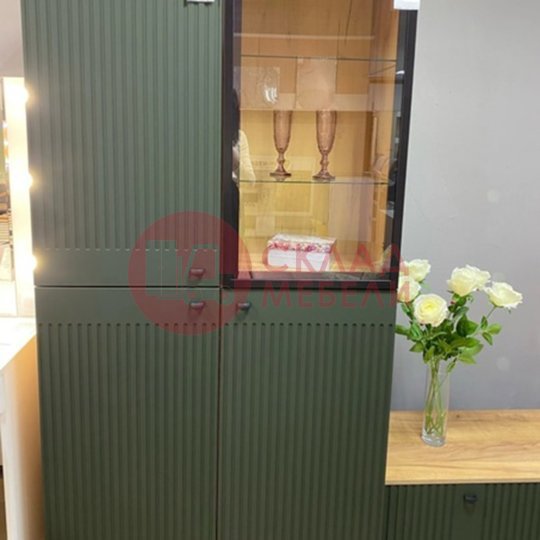  Шкаф навесной Милан со стеклом SV-Мебель 