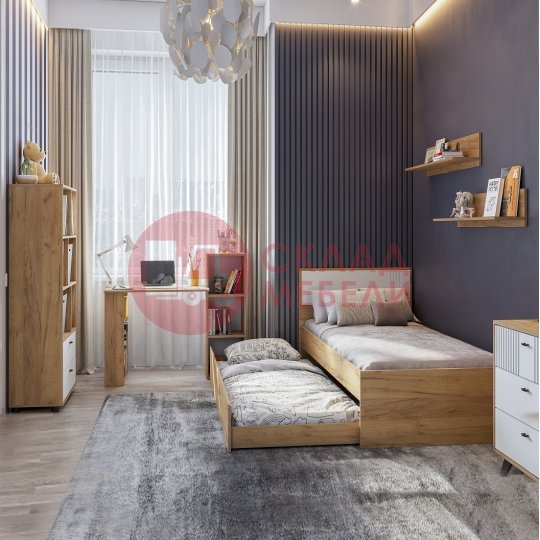  Кровать одинарная Милан SV-Мебель 