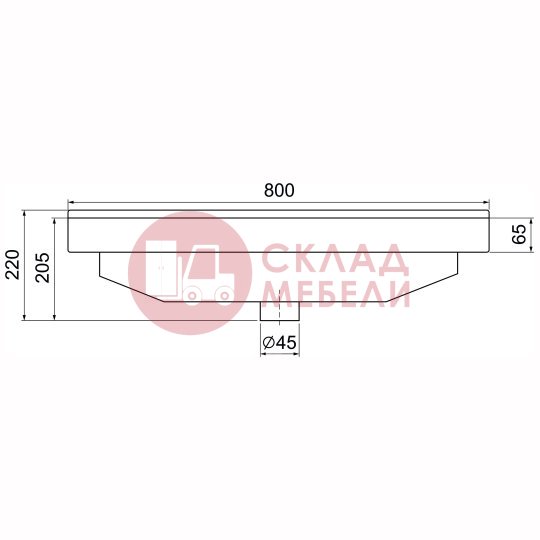  Тумба подвесная Линда 80/100 под раковину Avanti 