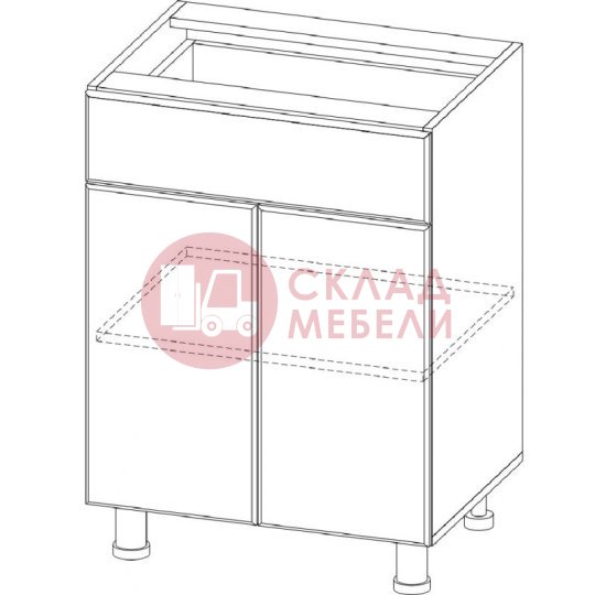  Стол рабочий С600яс Вельвет SV-Мебель 