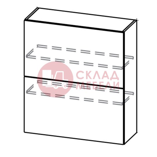  Шкаф навесной Ш600б/912 Вельвет SV-Мебель 