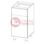  Стол рабочий СГ400я3 ЛОФТ SV-Мебель 